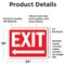 Signmission Exit Sign, Vinyl Decal, 24 in W, 18 in H, Exit with Left Arrow OS-2PACK-MISC-D-1824-L-19487 - alternate 6